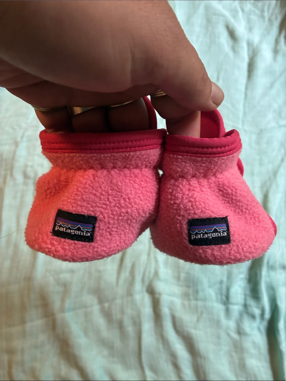 Rare Patagonia Fleece Snap Slippers
